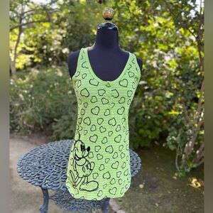 Disney Parks "Mickey Mouse and Hearts" long tank top - size S